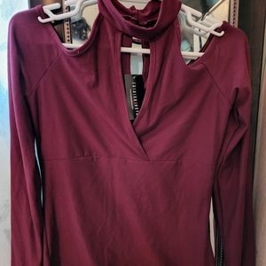 Burgundy top